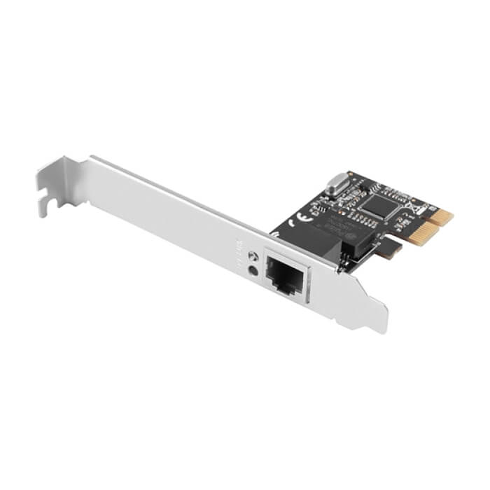 Lanberg network interface card PCI-express gigabit ethernet RTL8111C low profile (тъмнейл - 2)