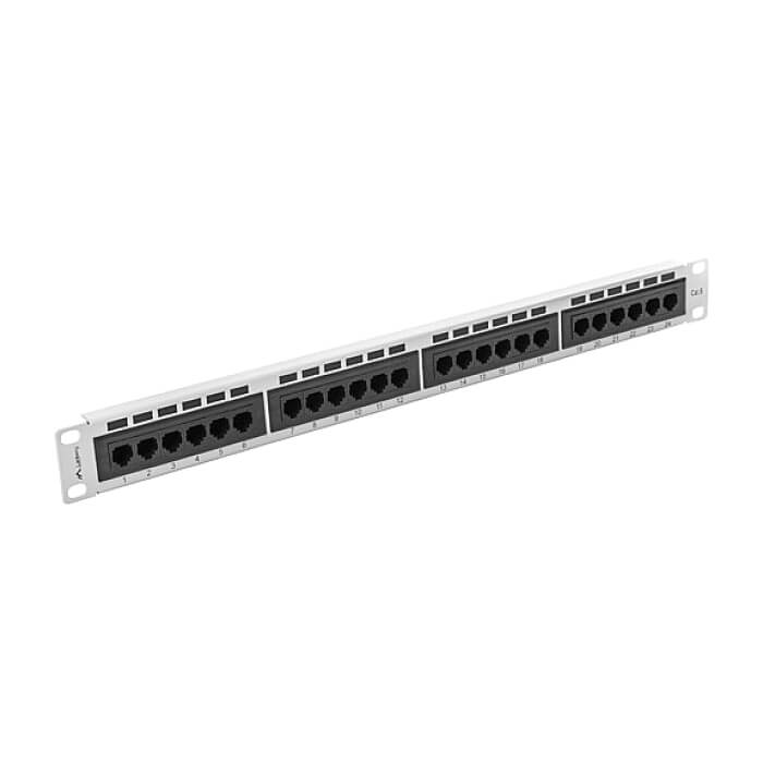 Lanberg patch panel 24 port 1U CAT.6, grey ID 62842 (тъмнейл - 4)