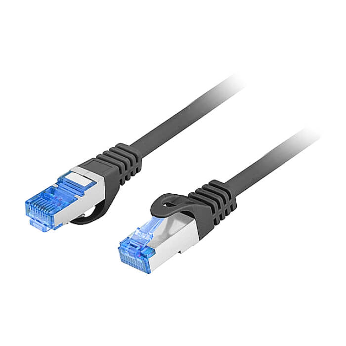 Lanberg patchcord CAT.6a s/ftp lszh cca 15m black fluke passed ID 87227 (тъмнейл - 2)
