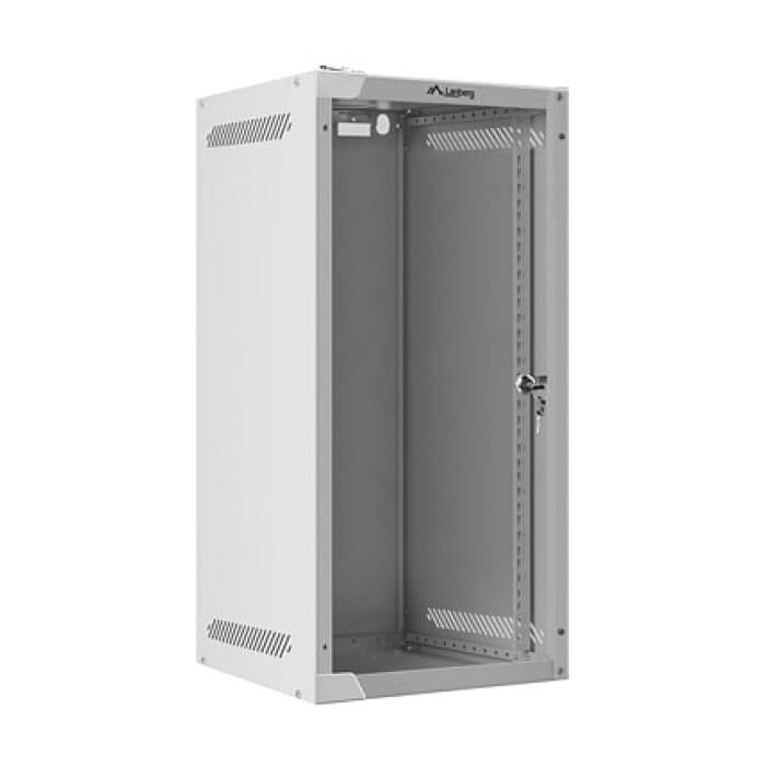 Lanberg rack cabinet 10" wall-mount 12U/280x310 for self-assembly with glass door grey (flat pack) ID 87214 (тъмнейл - 4)