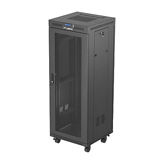 Lanberg rack cabinet 19" free-standing 32U/600X600 (FLAT PACK) with mesh door LCD black ID 87634 (тъмнейл - 4)