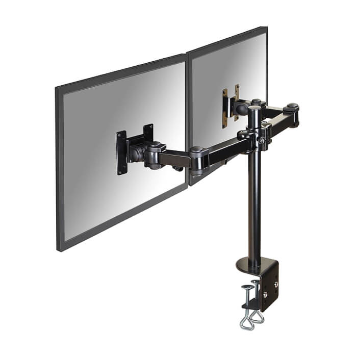 Neomounts by NewStar Flat Screen Desk Mount (clamp) for 2 Monitor Screens ID 66777 (тъмнейл - 2)
