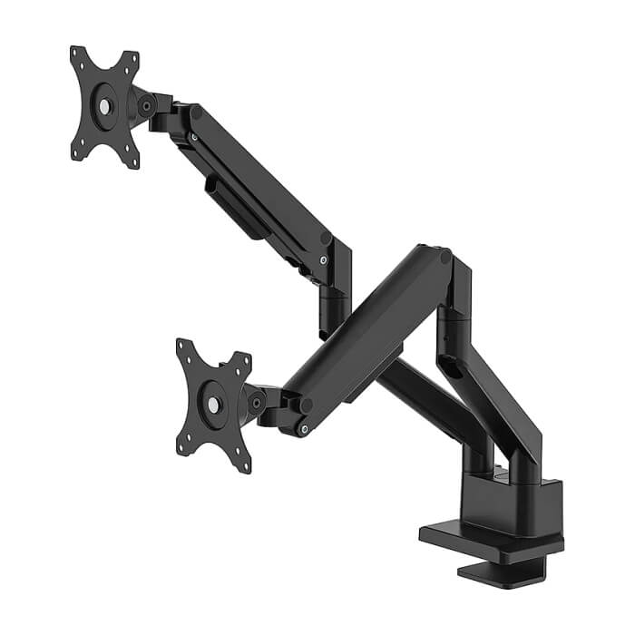 Neomounts by Newstar Next Slim Desk Mount, double display (topfix clamp & grommet) ID 77997 (тъмнейл - 3)