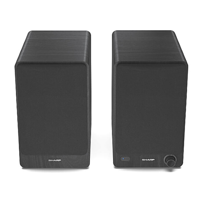 Sharp Audio Systems CP-SS30(BK), Hifi Systems BOOKSHELF SPEAKERS 60W (2 x 30W) RMS 2, Bluetooth v5.0, USB playback, MP3 Audio decoder, RCA L/R In, 3.5mm Aux-in / line-in, Digital optical-in, Wooden speaker, Black (тъмнейл - 5)