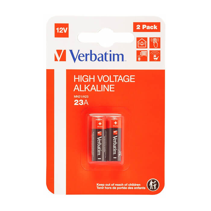 Verbatim ALKALINE BATTERY 12V 23A (MN21/A23) 2 PACK на супер цена