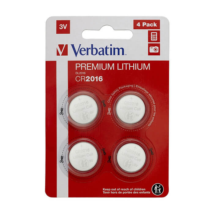 Verbatim LITHIUM BATTERY CR2016 3V 4 PACK на супер цена