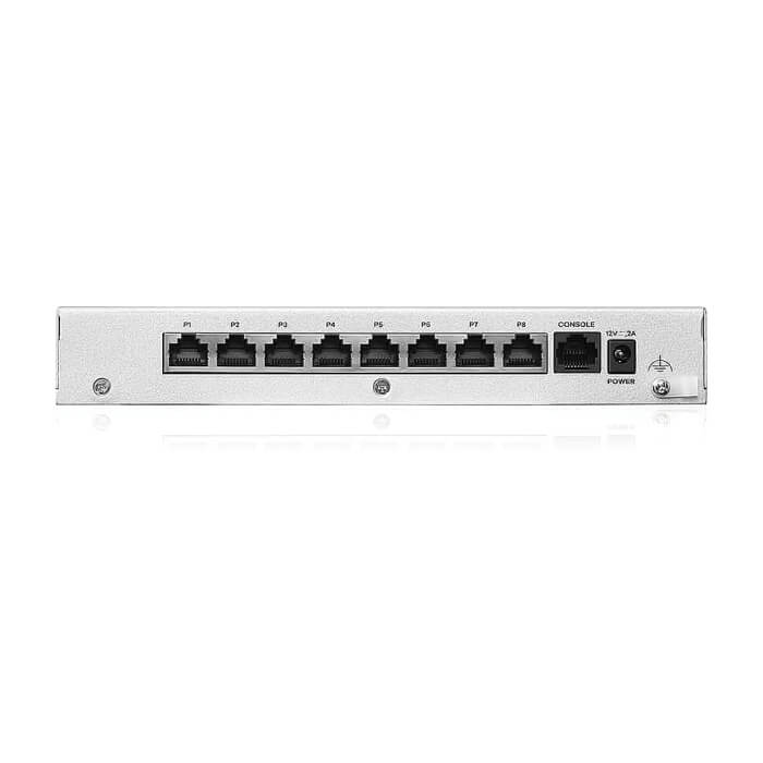 Zyxel USG FLEX 100 H, 8 Gigabit user-definable ports, 1*USB with 1 YR Gold Security Pack ID 84937 (тъмнейл - 3)