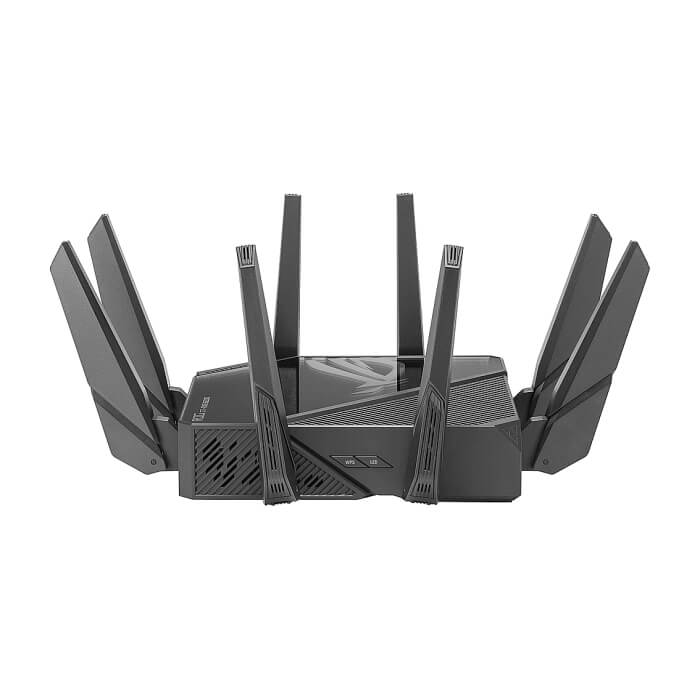 Asus Gaming Wireless Router, ROG Rapture GT-AXE16000, AXE16000, Quad-Band, Quad-Core 2.0GHz CPU, 256MB/2GB Flash/RAM, 10G dual-port, AiProtection Pro, Adaptive QoS, VPN Fusion, IPT (тъмнейл - 4)