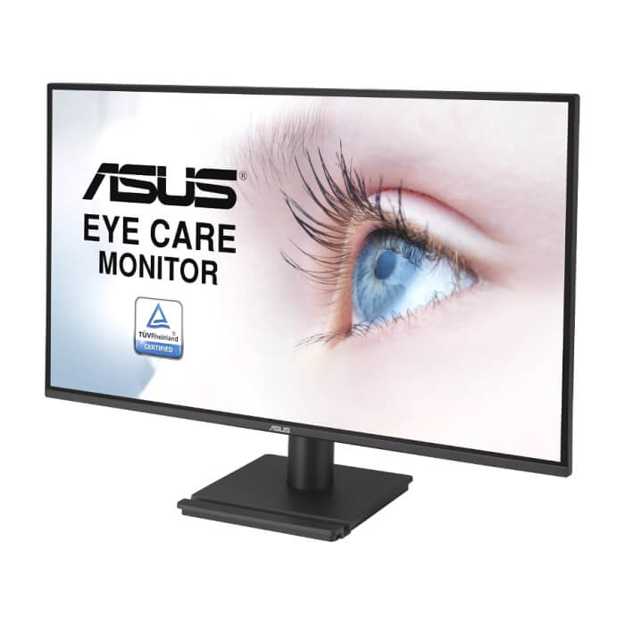 Asus VA27AQ Eye Care Monitor, 27 ", IPS, QHD, 99% sRGB, Frameless, HDMI, DisplayPort, VGA, 1ms MPRT, Stereo Speakers, Low Blue Light, Flicker Free, Wall Mountable, Black ID 93100 (тъмнейл - 3)