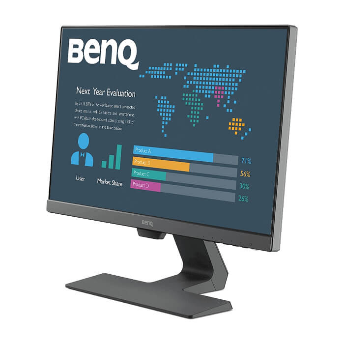BenQ BL2283, 21.5'' IPS LED, 5ms, 1920x1080 FHD, Stylish Eye Care Monitor, 72% NTSC, Flicker-free, B.I., LBL, 1000:1, DCR 20M:1, 8 bit, 250cd/m2, HDMI x2, VGA, Audio Line In, Speakers, Tilt, Slim Bezel Design, Black ID 65348 (тъмнейл - 3)