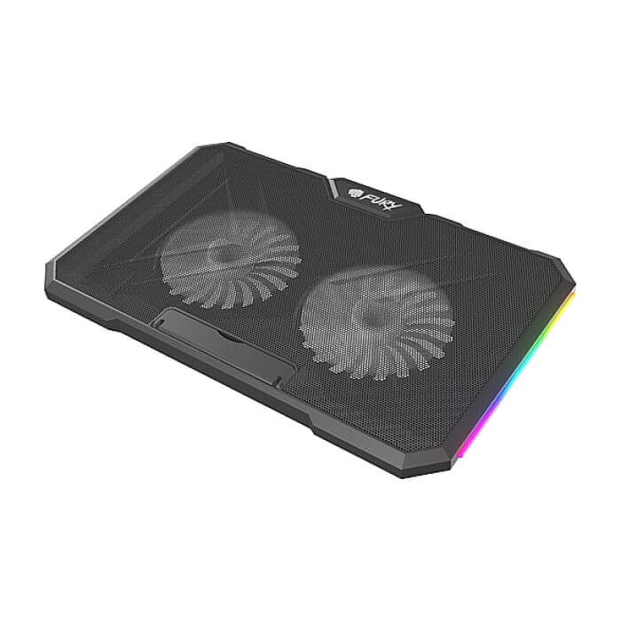 Fury Gunbai G3 Laptop Cooling Pad 14.1-17.3" 2 fans, RGB LED Light, 2 USB ID 95785 (тъмнейл - 2)