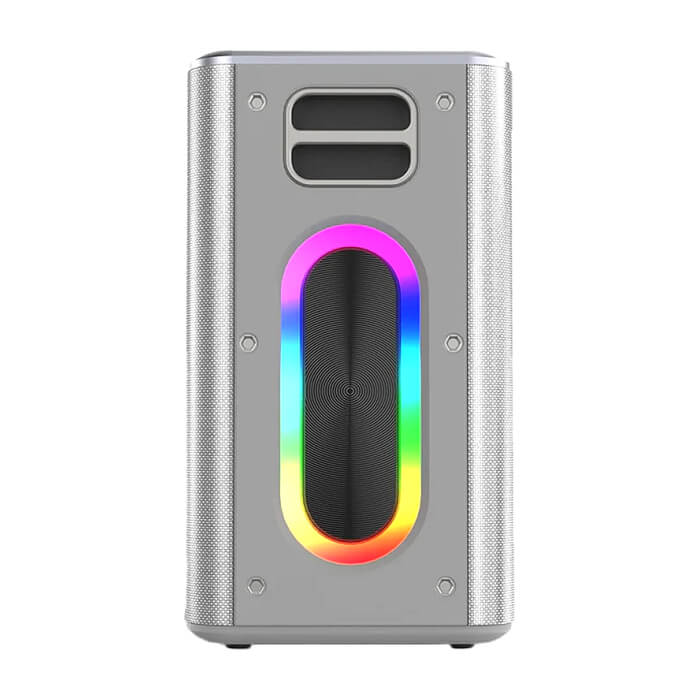 HiFuture MusicBox Silver, 3-Way Speaker System, 100W Output, Built-in DynaBoost Bass Technology, Built-in DC12V Non-Stop Playing Power Socket, Enable Karaoke Dancing Light, Up to 8 ID 94753 на супер цена от GT Computers HiFuture MusicBox Silver, 3-Way Speaker System, 100W Output, Built-in DynaBoost Bass Technology, Built-in DC12V Non-Stop Playing Power Socket, Enable Karaoke Dancing Light, Up to 8 ID 94753 на супер цена