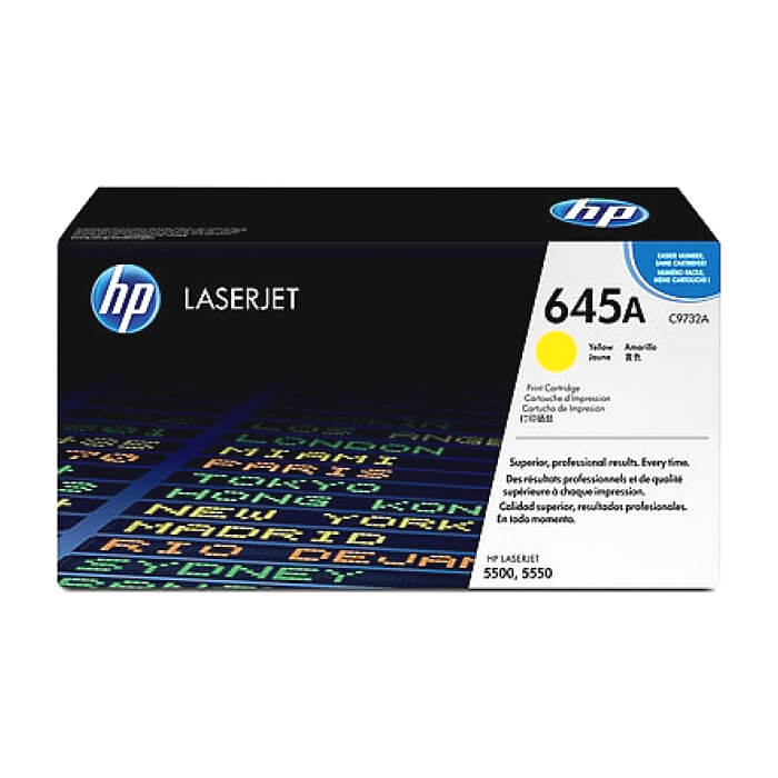 HP 645A Yellow LaserJet Toner Cartridge ID 68809