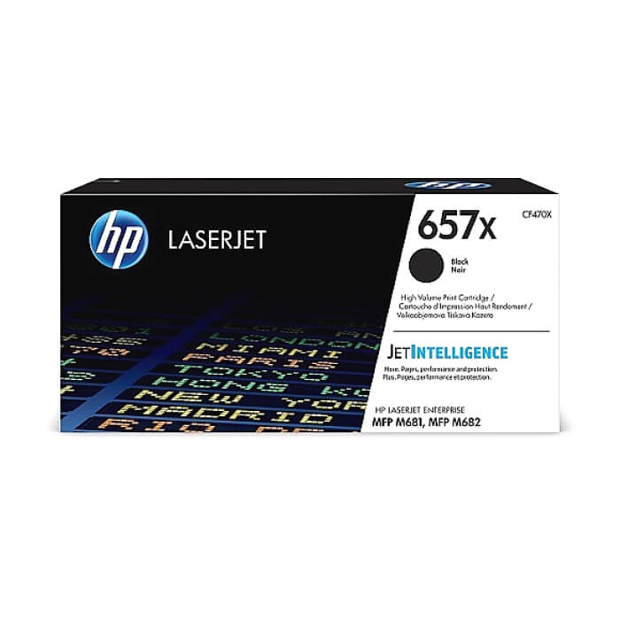 HP 657X High Yield Black Original LaserJet Toner Cartridge (CF470X) ID 68695