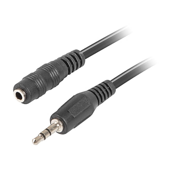Кабел - Lanberg extension cable mini jack 3.5mm M/F 3 pin 1.5m, black ID 72600 (тъмнейл - 3)