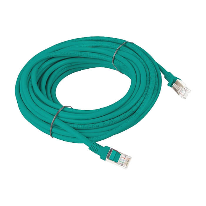 Кабел - Lanberg patch cord CAT.6 10m, green ID 72164 (тъмнейл - 2)