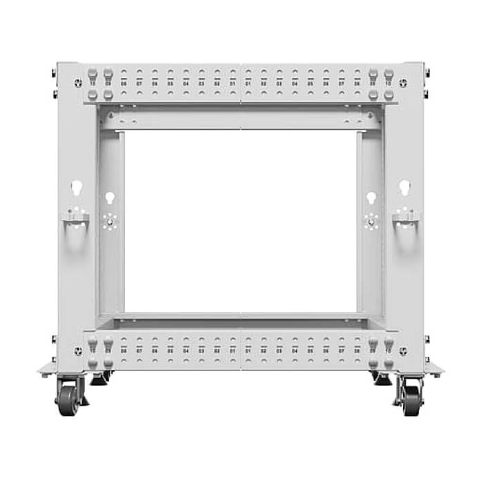 Lanberg open rack 19" 9U 600x600-1100 adjustable, grey ID 96770 (тъмнейл - 4)