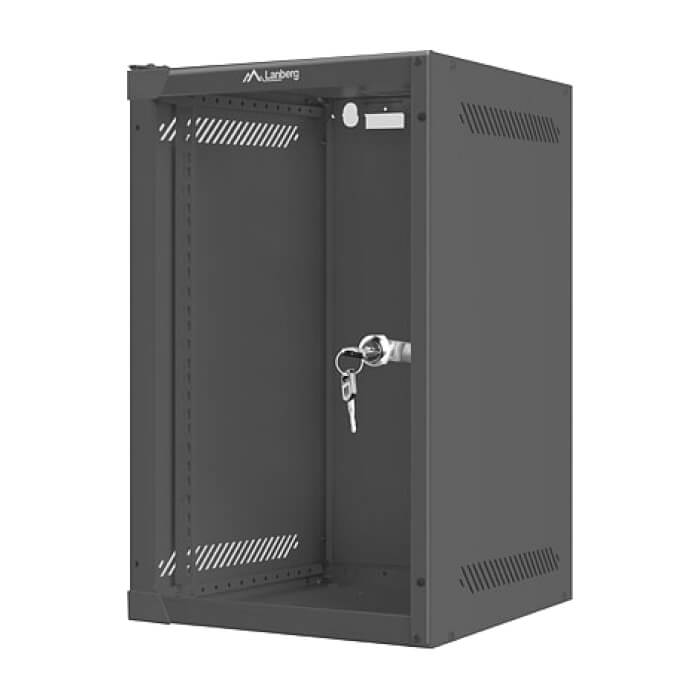Lanberg rack cabinet 10” wall-mount 9U / 280x310 for self-assembly (flat pack), black ID 71856 (тъмнейл - 3)