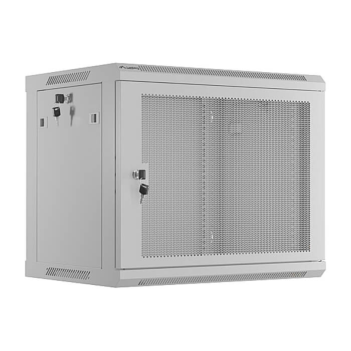 Lanberg rack cabinet 19" wall-mount 9U/600x450 with perforated door grey (flat pack) ID 87593 на супер цена от GT Computers Lanberg rack cabinet 19" wall-mount 9U/600x450 with perforated door grey (flat pack) ID 87593 на супер цена