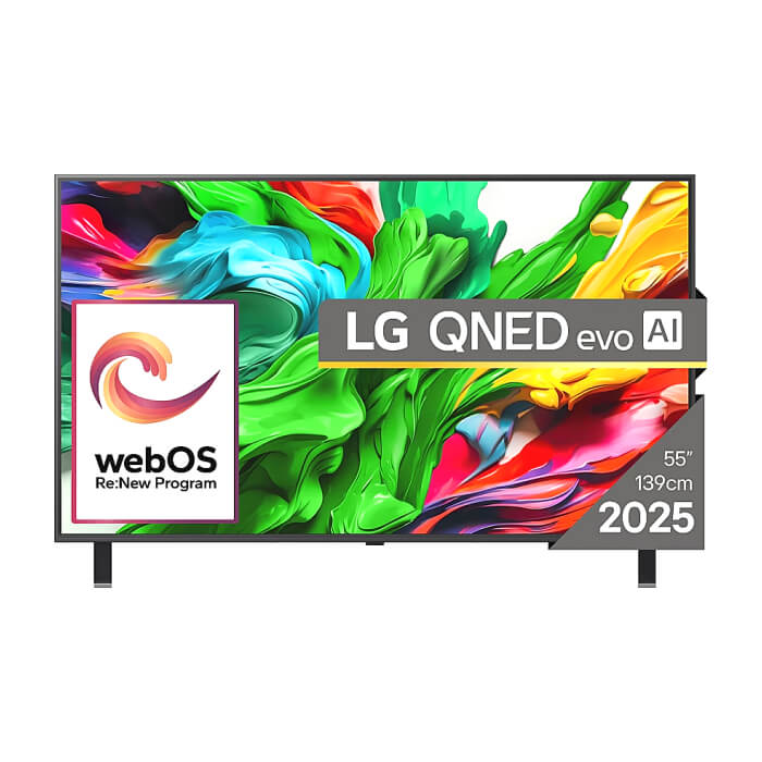 LG 55QNED85A3C, 55" 4K QNED HDR Smart TV, 3840x2160, 120Hz Native (VRR 144Hz), DVB-T2/C/S2, Alpha 8 AI Processor, HDR 10 PRO, webOS 25 ThinQ, 4K Upscaling, WiFi 5, Dolby Visio ID 88713 на супер цена