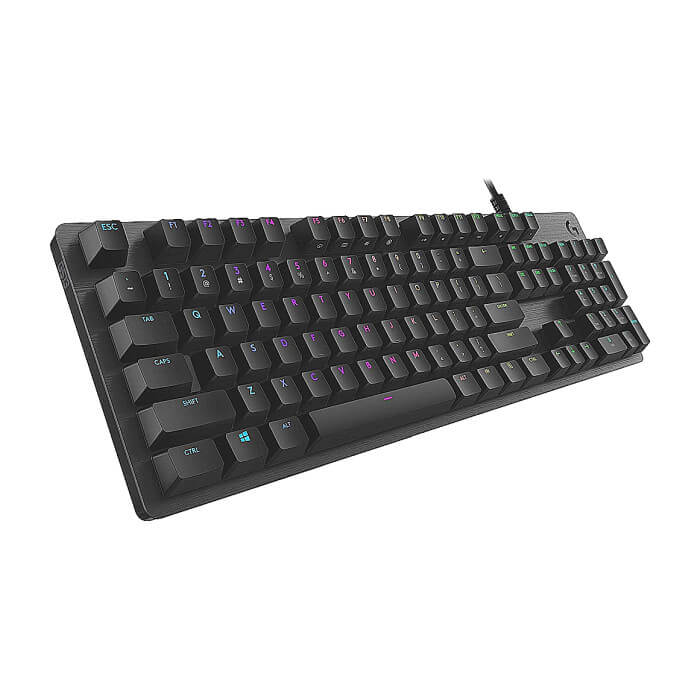 Logitech G513 Keyboard, GX Brown Tactile, Lightsync RGB, USB Passthrough Data/Power, Alumium Alloy, Game Mode, Memory Foam Palmrest, Gaming Keycaps, Keycap Puller, Black Carbon (тъмнейл - 3)
