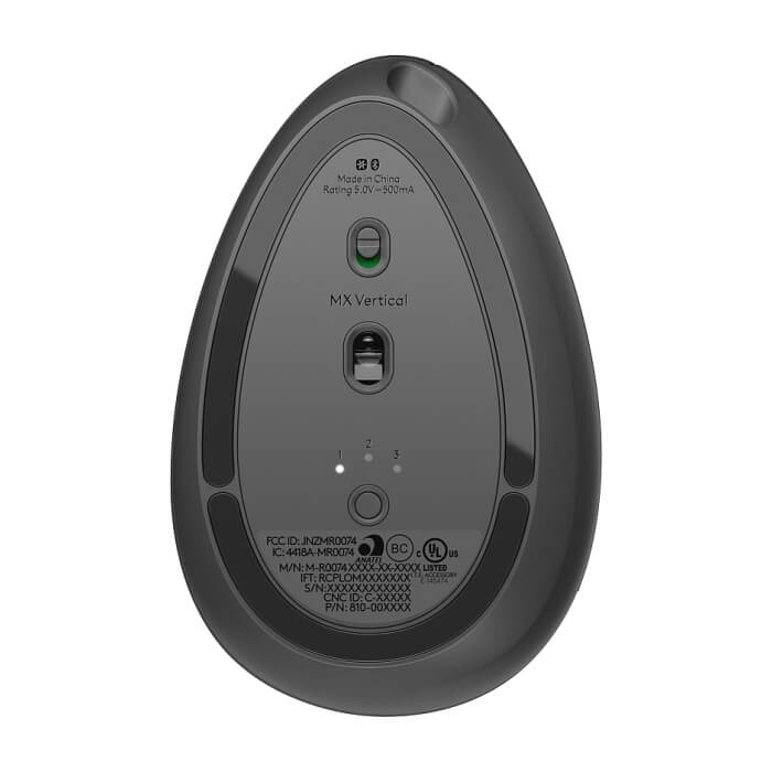 Logitech MX Vertical Advanced Ergonomic Mouse - Graphite (тъмнейл - 5)