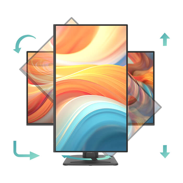 MSI PRO MP275PG E14 Proffesional Bussiness Monitor, 27", 1ms, 144Hz IPS, 1920x1080, FSync, EyesErgo, Anti-flicker, Eye-Q Check, Project Mode, HDR Ready, 300nits AG, 1500:1, 10 ID 98809 (тъмнейл - 2)