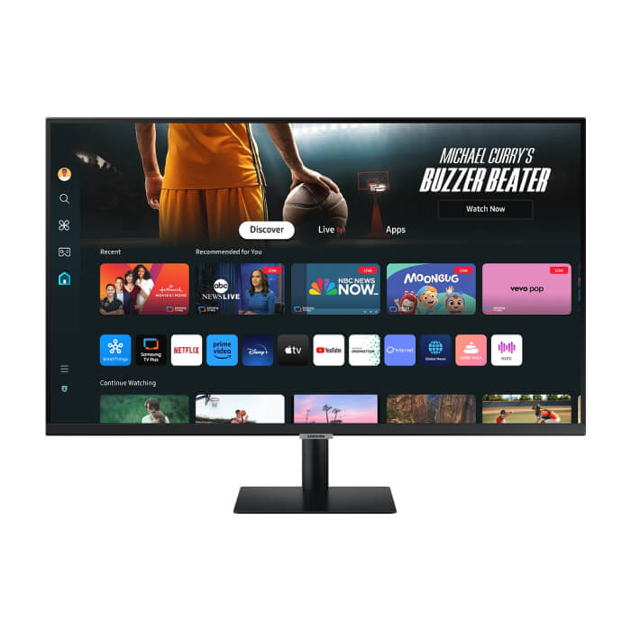 Samsung 32DM702 32" VA LED, SMART 3840x2160 2xUSB 2.0, 2xHDMI 1.4, USB-C, Wi-Fi 5, Bluetooth, Speakers, Black ID 95842 на супер цена
