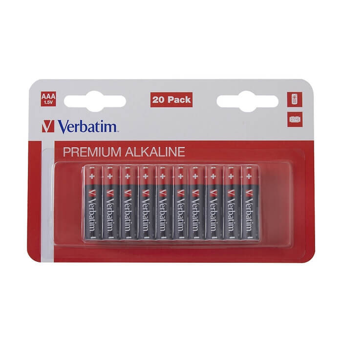 Verbatim ALKALINE BATTERY AAA 20 PACK (HANGCARD) на супер цена