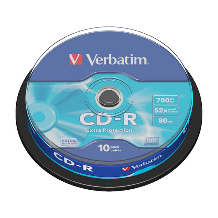 Verbatim CD-R 700MB 52X EXTRA PROTECTION SURFACE (10 PACK) на супер цена