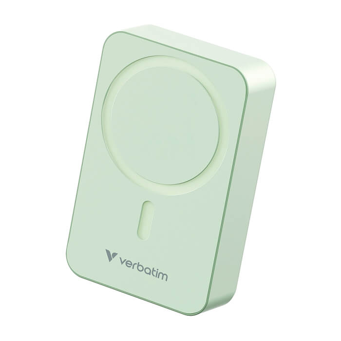 Verbatim Charge 'n' Go Essentials Power Bank Magnetic Wireless 20000mAh Green ID 85391 (тъмнейл - 2)