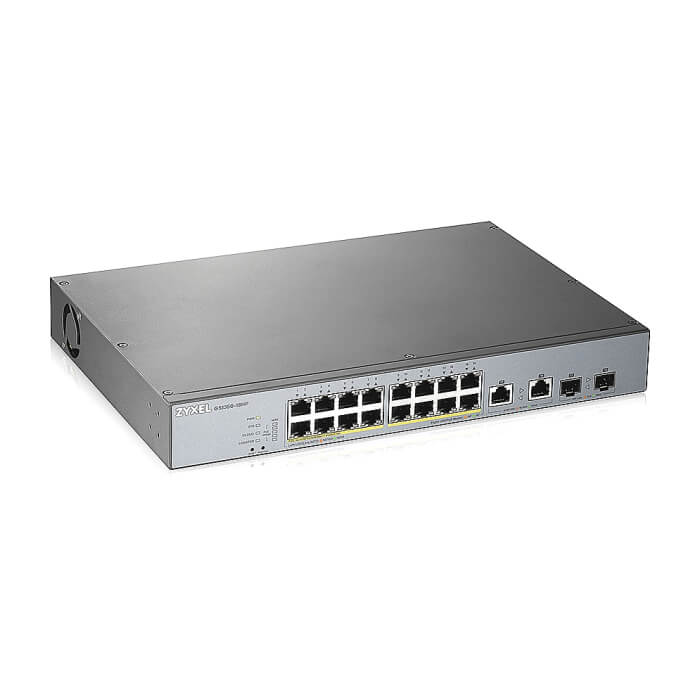 ZyXEL GS1350-18HP, 18 Port managed CCTV PoE switch, long range, 250W (тъмнейл - 2)
