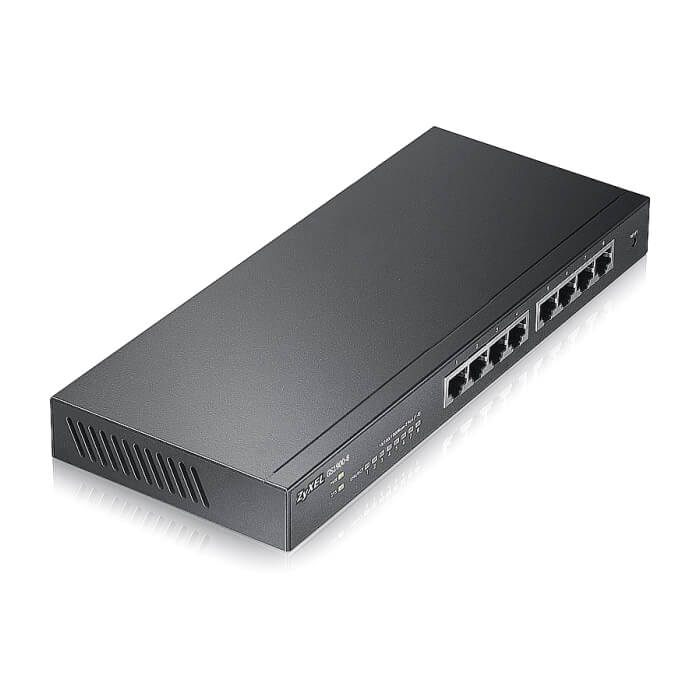 ZyXEL GS1900-8 v2, 8 port GbE L2 smart switch, desktop, fanless (тъмнейл - 3)