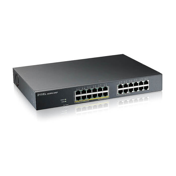 ZyXEL GS1915-24E, 24-port GbE Smart hybrid mode Switch, standalone or NebulaFlex Cloud, rackmount, fanless (тъмнейл - 4)