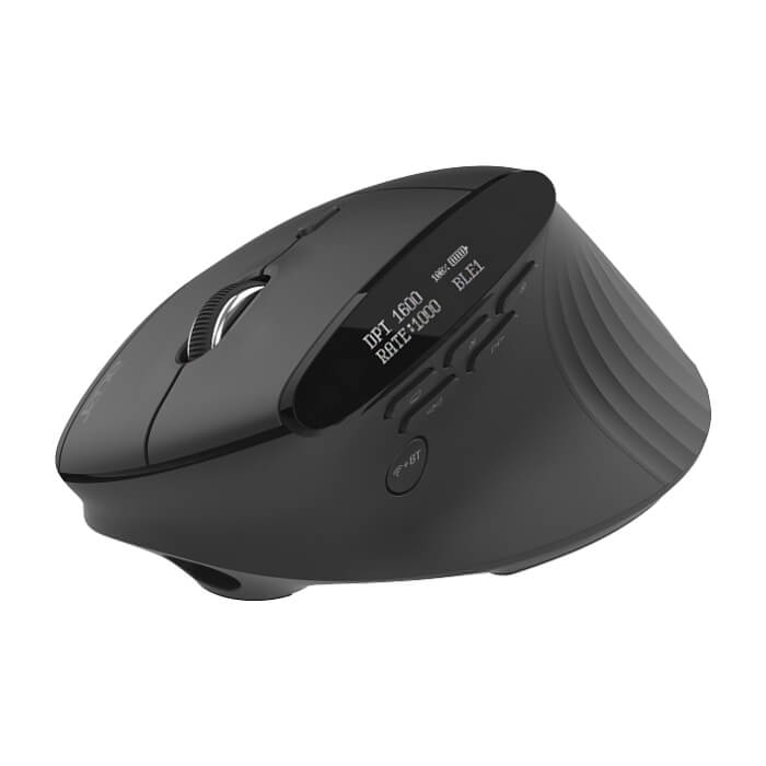 Acer Smart Fit Wireless Mouse, RF 2.4 GHz dongle, Bluetooth 5.0, Wired , 10 Buttons, DPI 8000, 90g , Black with RGB strip (тъмнейл - 2)