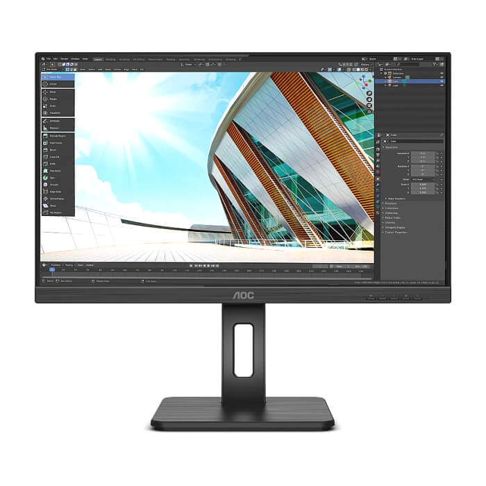 AOC 24P2Q, 23.8" WLED IPS, 1920x1080@75Hz, 4ms GtG, 250cd/m2, 1000:1, DC50M:1, Adaptive Sync, FlickerFree, Low Blue Light, 2Wx2, Tilt, Height Adjust, Pivot, Swivel, D-SUB, DVI, HDMI, DP, 4xUSB 3.2 ID 65415 на супер цена