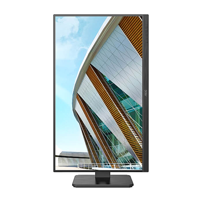 AOC 24P2QM, 23.8" VA WLED, 1920x1080@75Hz, 4ms GtG, 300cd m/2, 3000:1, 50M:1 DCR, Adaptive Sync, Low Blue Light, FlickerFree, 2Wx2, Tilt, Height Adjust, Pivot, Swivel, D-SUB, DVI, HDMI, DP, USB hub ID 79418 (тъмнейл - 5)