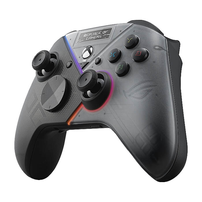 Asus ROG Raikiri Pro OLED display, tri-mode connectivity, remappable buttons&triggers, 4 rear buttons, step&linear triggers, adjustable joystick sensitivity, 3.5mm jack with ESS DAC, for PC and Xbox ID 89132 (тъмнейл - 2)