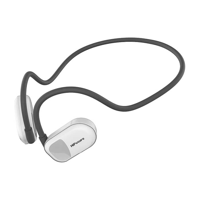 HiFuture FutureMate Grey White, Open Ear Comfort, Bluetooth 5.3, Dual Mics ENC Calling System, Playtime up to 8 Hours, IPX5 Waterproof, Extra Bass Boost ID 94739 (тъмнейл - 3)