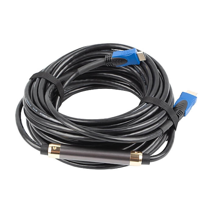 Кабел - Lanberg HDMI M/M V2.0 cable 4K 15m CU, black ID 72528 (тъмнейл - 3)