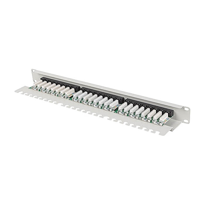 Lanberg patch panel 24 port 1U 19" CAT.6 utp with cable organizer grey ID 86967 (тъмнейл - 3)