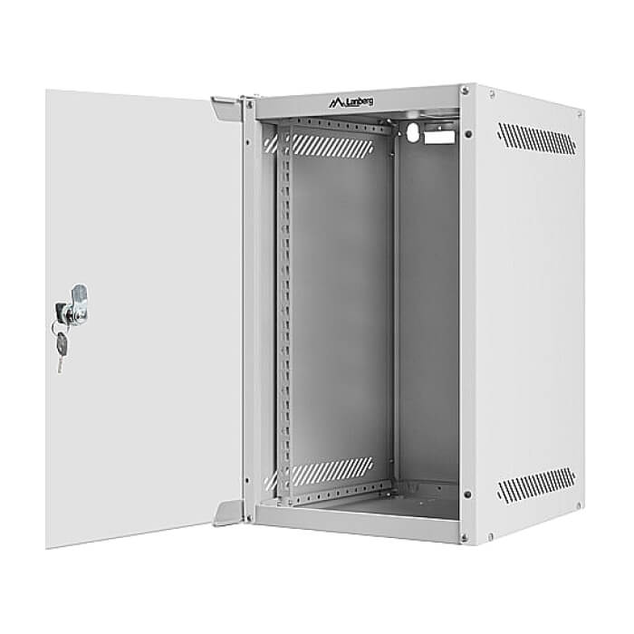 Lanberg rack cabinet 10'' wall-mount 9U / 280x310 for self-assembly (flat pack), grey ID 71855 (тъмнейл - 4)