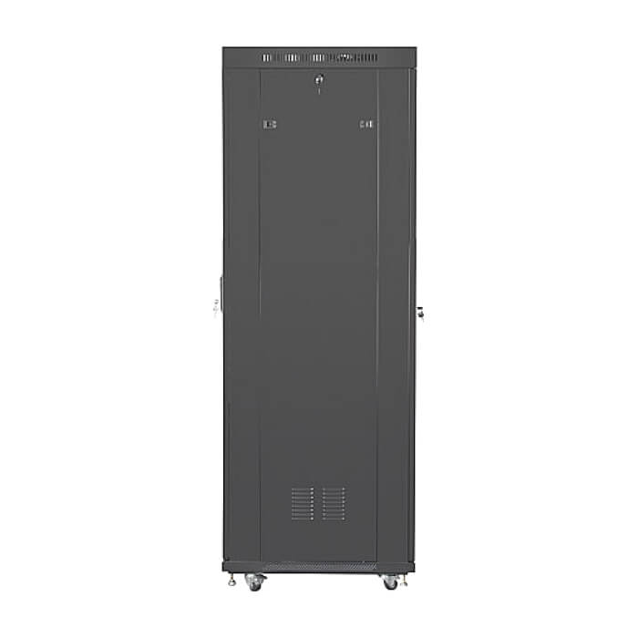 Lanberg rack cabinet 19" free-standing 42U/600x800 (flat pack) with glass door lcd black v2 ID 87184