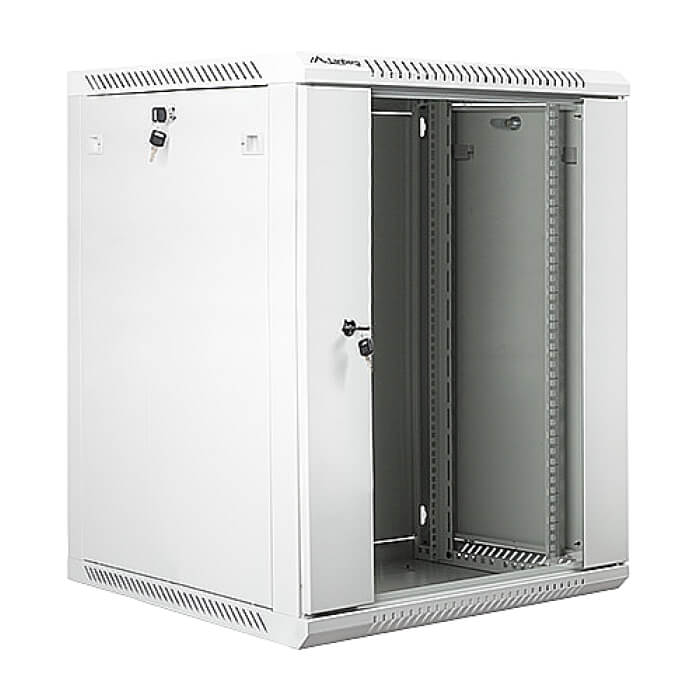 Lanberg rack cabinet 19” wall-mount 15U / 600x600 for self-assembly (flat pack), grey ID 71878 (тъмнейл - 2)