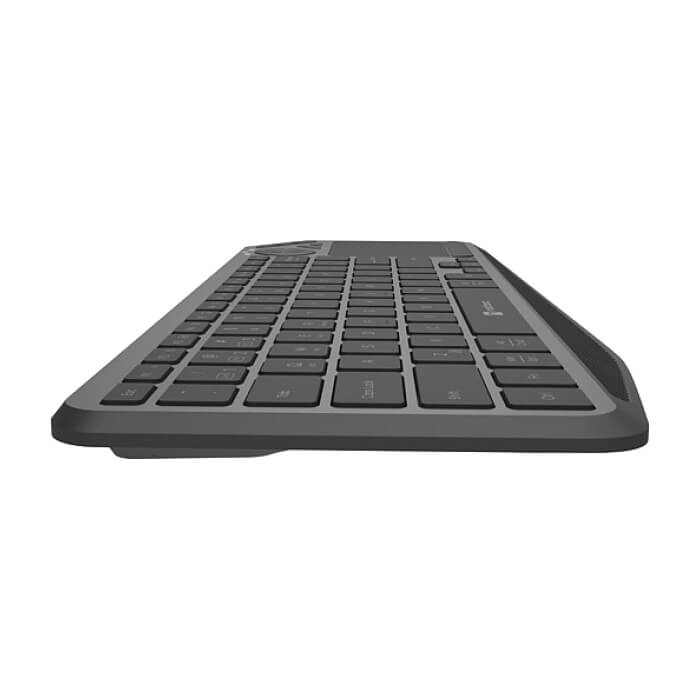Natec Turbot 2 Keyboard, US, Wireless, BT, 2.4GHz, X-Scissors with Touchpad for Smart TV, Black-Gray (тъмнейл - 5)