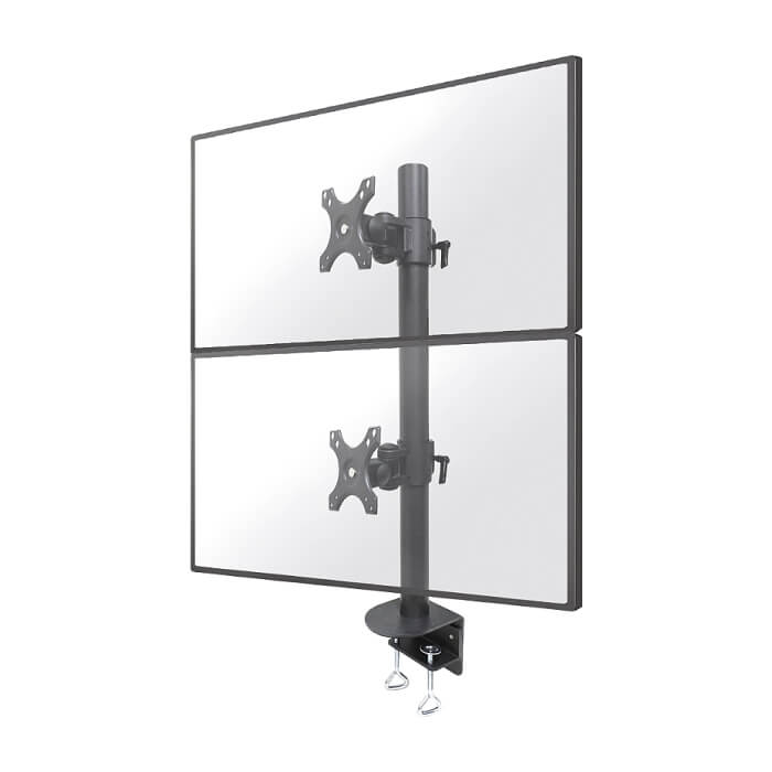 Neomounts by NewStar Flat Screen Desk Mount (clamp), high capacity, for 2 Monitor Screens ID 66778 (тъмнейл - 2)