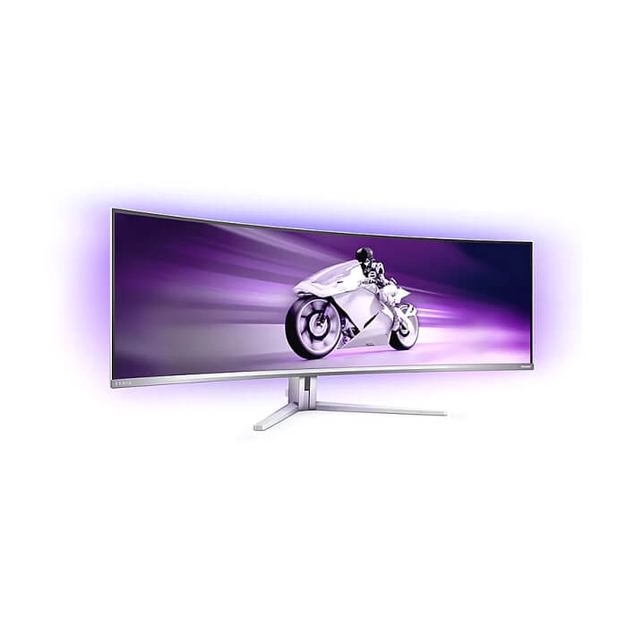 Philips 49M2C8900, 48.8" Curved 1800R QD-OLED, 5120x1440@240Hz, 0.03 GtG, Brightness 1000, 1000000:1, DCR 80M:1, Adaptive Sync, FlickerFree, Low Blue Mode, 7.5Wx4+DTS, Tilt, Height Adjust, Swivel, 2xHDMI, DP, USB hub ID 64894 (тъмнейл - 4)