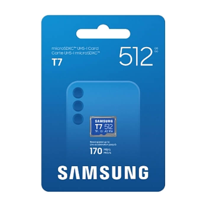 Samsung 512GB micro SD Card T7 UHS-I Transfer Speed up to 170MB/s Class 10 U3 V30 A2 ID 98084 (тъмнейл - 4)