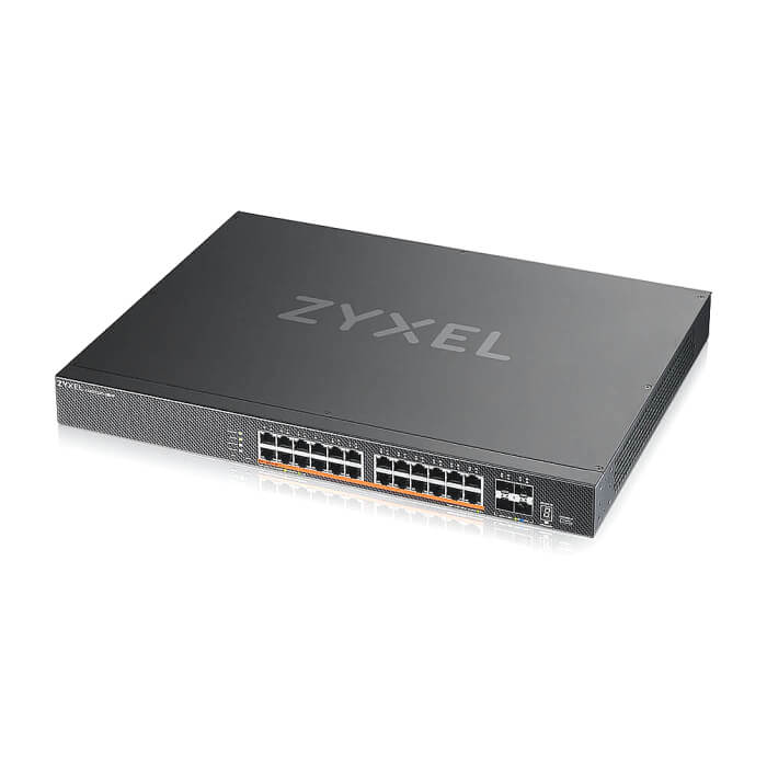 ZyXEL XMG2230-28HP, L3 Access Switch, 24x 2.5G AC:700W PoE , DC:1440W PoE, 4 x SFP+ Uplink, incl 1 yr NebulaFlex Pro (тъмнейл - 4)