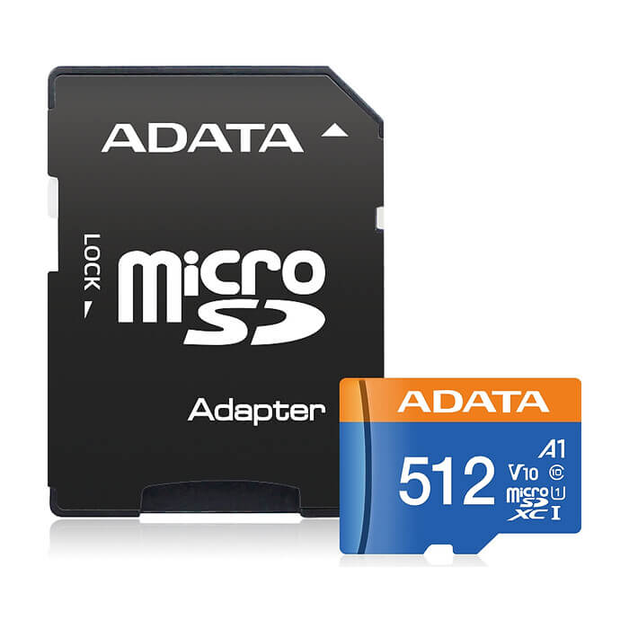 ADATA 512GB MicroSDXC UHS-I CLASS 10 (with adapter) ID 74125 (тъмнейл - 2)